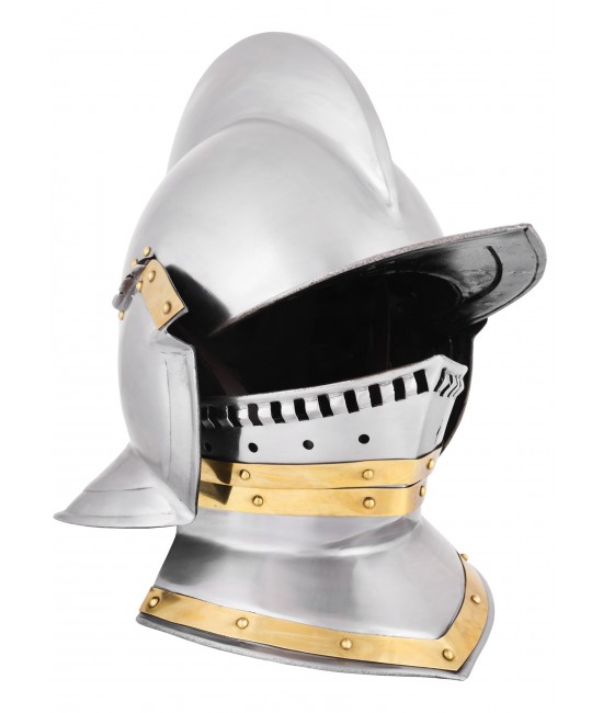 Burgonet (or *Sturmhaube*), 1.2 mm steel