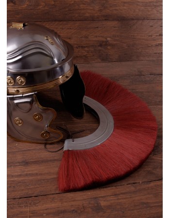Roman helmet metal plume