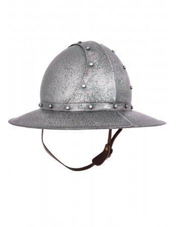 Medieval kettle hat, antique finish, 1.6mm steel
