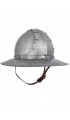 Medieval kettle hat, antique finish, 1.6mm steel