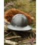 Medieval kettle hat, antique finish, 1.6mm steel
