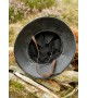 Medieval kettle hat, antique finish, 1.6mm steel