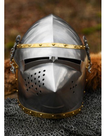 Dog's-Head Bascinet, circa 1390, 1.6 mm steel