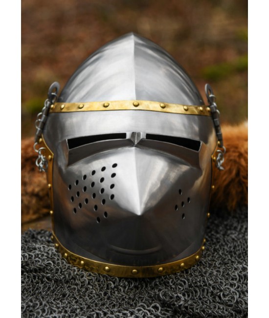 Dog's-Head Bascinet, circa 1390, 1.6 mm steel
