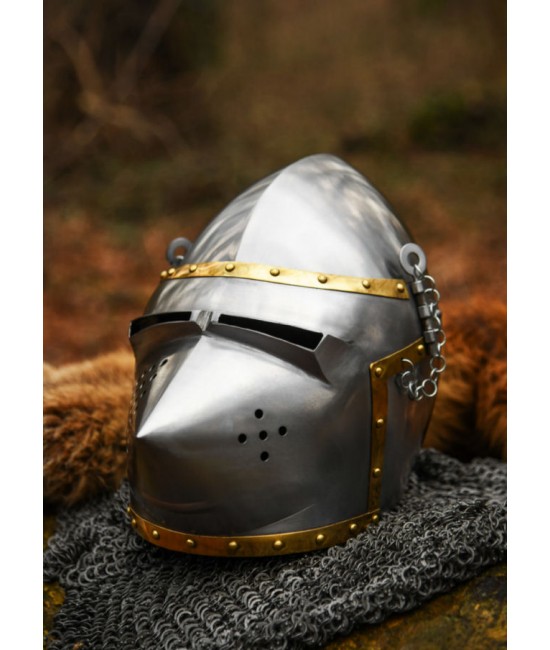 Dog's-Head Bascinet, circa 1390, 1.6 mm steel