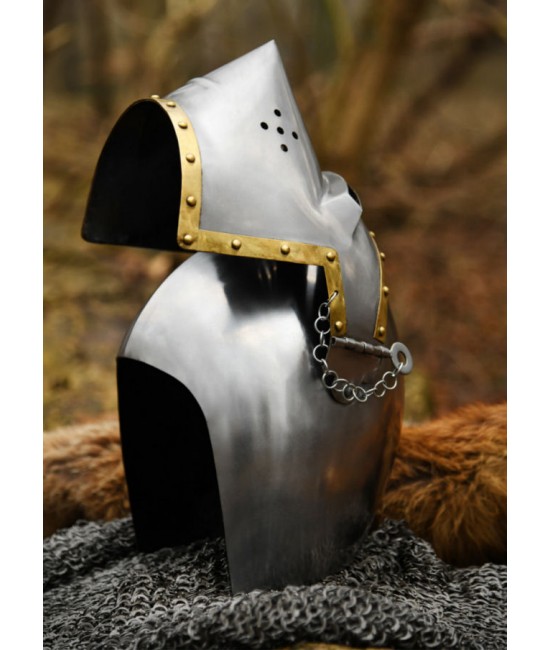 Dog's-Head Bascinet, circa 1390, 1.6 mm steel