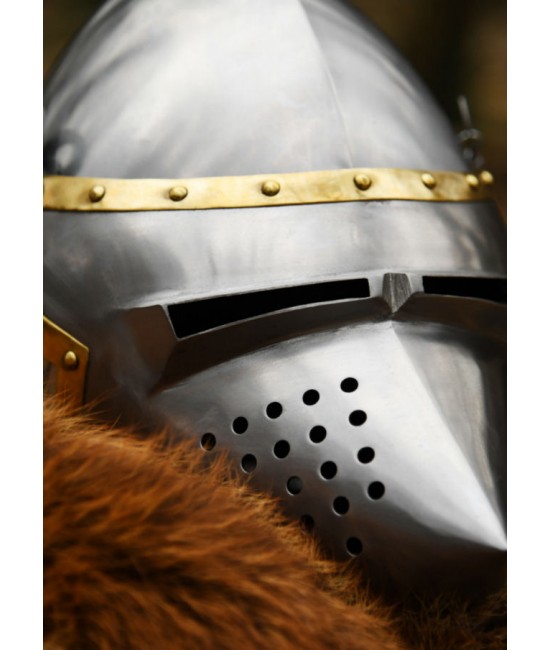 Dog's-Head Bascinet, circa 1390, 1.6 mm steel