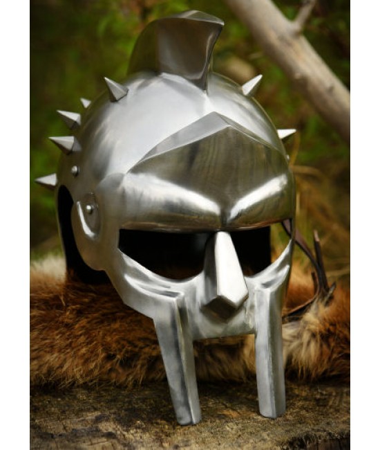 Casque Médiéval Gladiatore Maximus – Réplique Décorative En Acier, Fait Main (Inde)