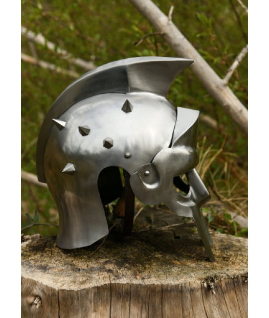 gladiator style motorcycle helmet Fight Crixus by Nauticalmart : Sports & Outdoors The helmet is completed with a black plume made from natural horsehair Gladiator helmet Maximus, 1.6 mm