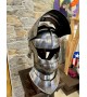 Gothic sallet helmet with gorget, 1.6mm steel