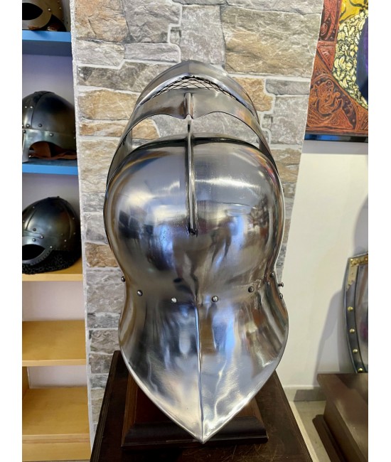 Gothic sallet helmet with gorget, 1.6mm steel