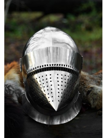 Hundsgugel Helmet, ca. 1400, 2 mm Steel