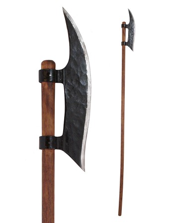 high-carbon steel halberd