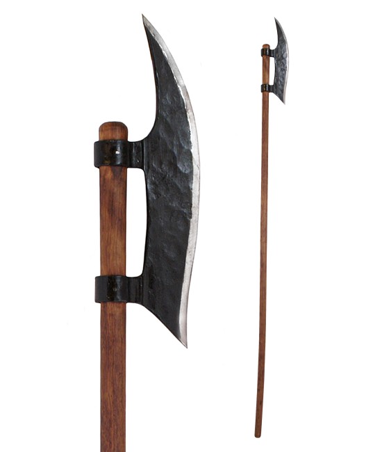 high-carbon steel halberd