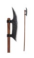 high-carbon steel halberd
