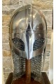 Viking Helmet with Riveted Chainmail