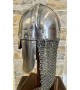 Viking Helmet with Riveted Chainmail