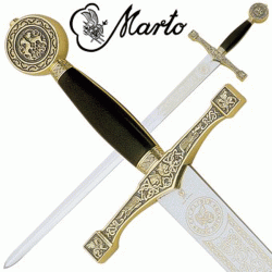 Excalibur gold sword