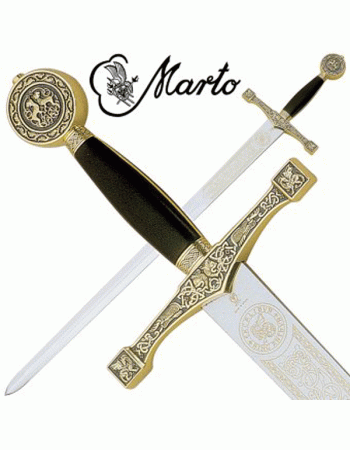 Excalibur gold sword