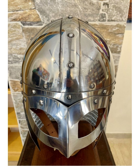 Viking Helmet with Cheek Guards and Aventail