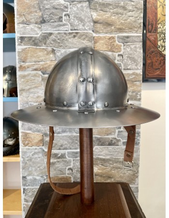 Medieval Kettle Hat with Band