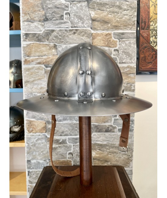 Medieval Kettle Hat with Band