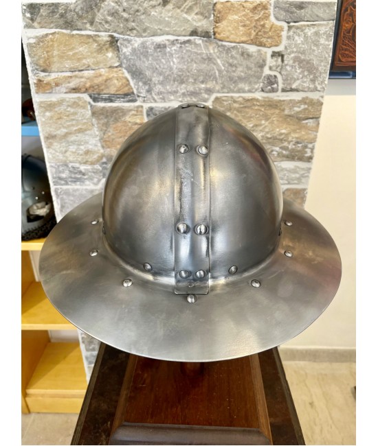 Medieval Kettle Hat with Band