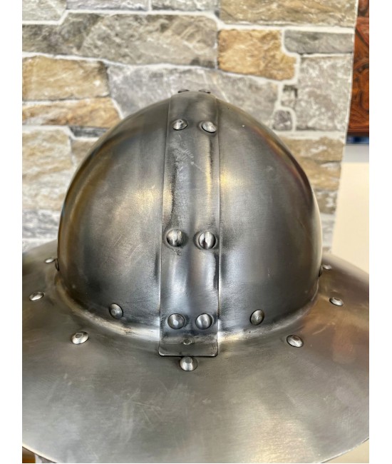 Medieval Kettle Hat with Band
