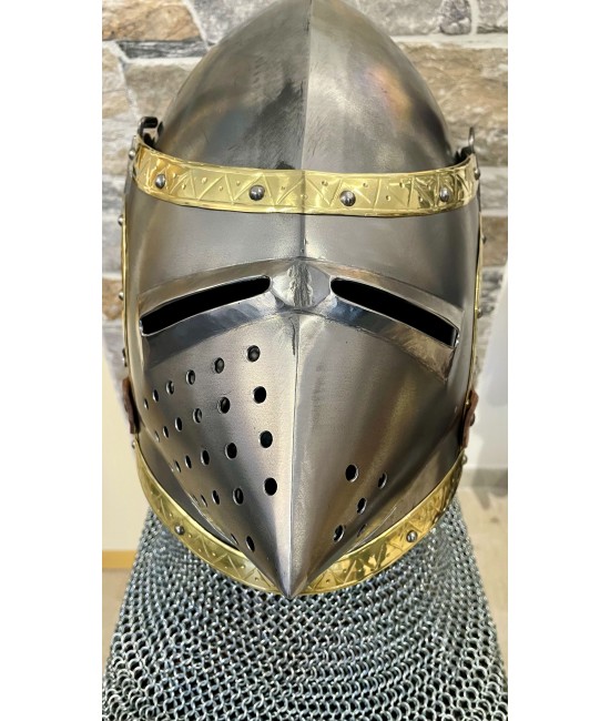 Medieval Bascinet helmet