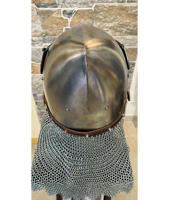 Medieval Bascinet helmet