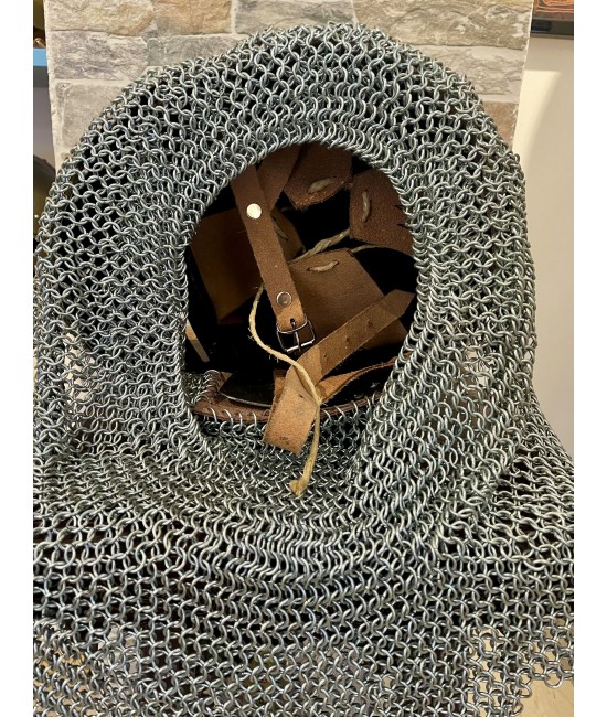 Medieval Bascinet helmet