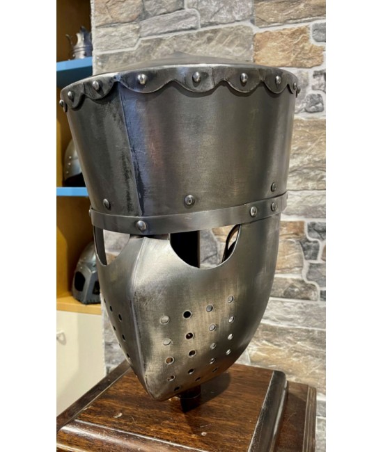 Medieval Helm - Flat Stamp Helm 