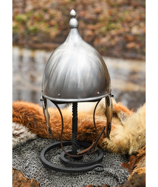 Iron helmet stand