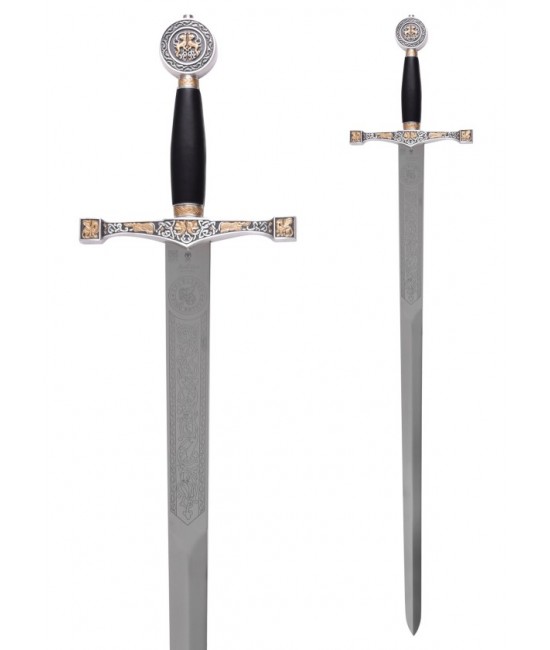 Excalibur Sword with Gold Ornaments – Marto