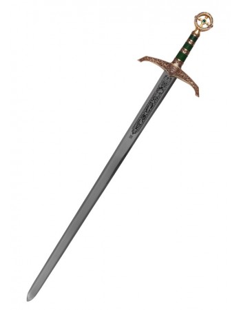 Robin Hood Sword, Gold-Plated, with Decorative Engravings – Marto