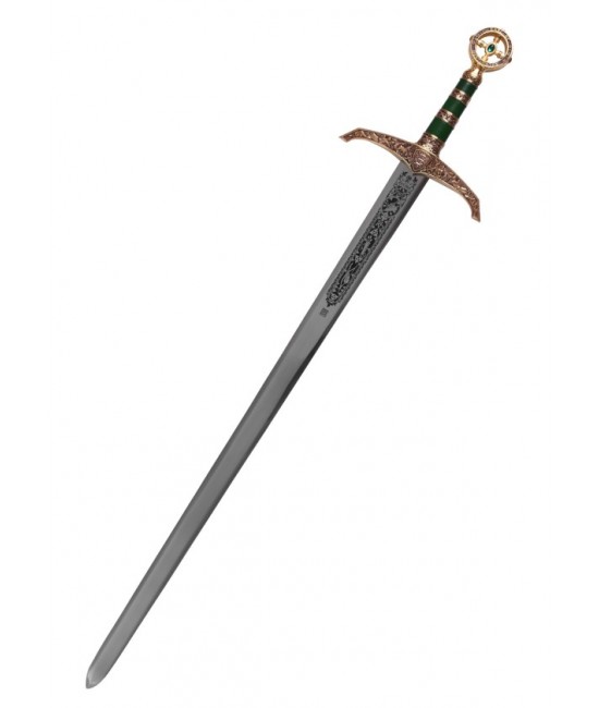 Robin Hood Sword, Gold-Plated, with Decorative Engravings – Marto