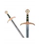 Robin Hood Sword, Gold-Plated, with Decorative Engravings – Marto