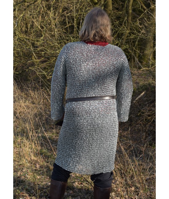Riveted and zinc-plated Hauberk, Inner ring diameter 9mm