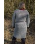 Riveted and zinc-plated Hauberk, Inner ring diameter 9mm