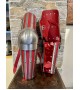 Medieval Splint Arm Harness, red leather