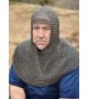 Chainmail coif, butted spring steel, 8 mm inner diameter