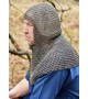Chainmail coif, butted spring steel, 8 mm inner diameter