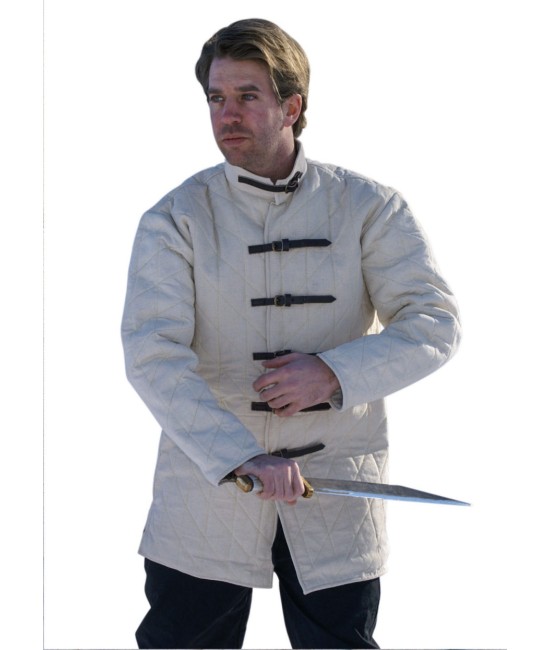 Gambeson with buckles