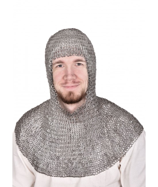 Flat Riveted Rings Chainmail, 8 mm