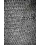 Flat riveted rings chainmail with face guard
