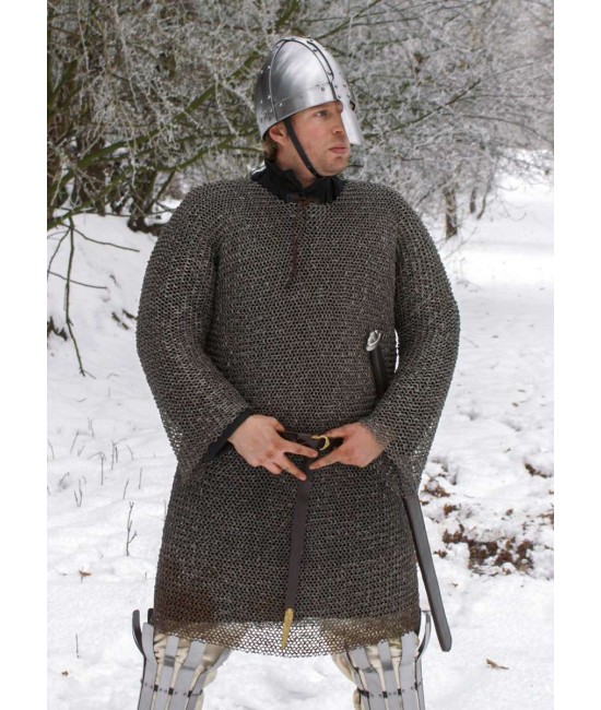Hauberk, flat ring domed ID 8mm, Untreated