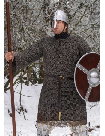 Hauberk, flat ring domed ID 8mm, Untreated