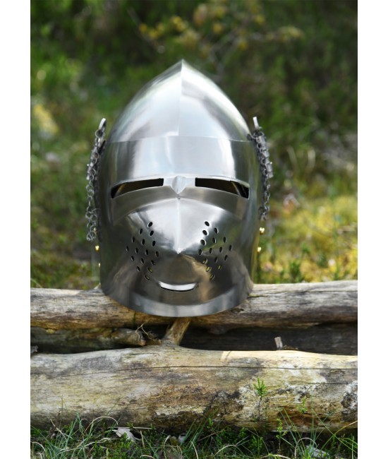 Elmo Hundsgugel, ca. 1390, Acciaio da 2 mm