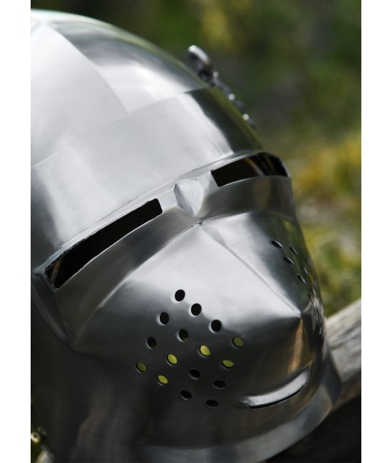 Elmo Hundsgugel, ca. 1390, Acciaio da 2 mm