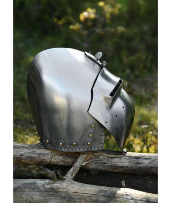 German Bascinet with Visor - 2 mm